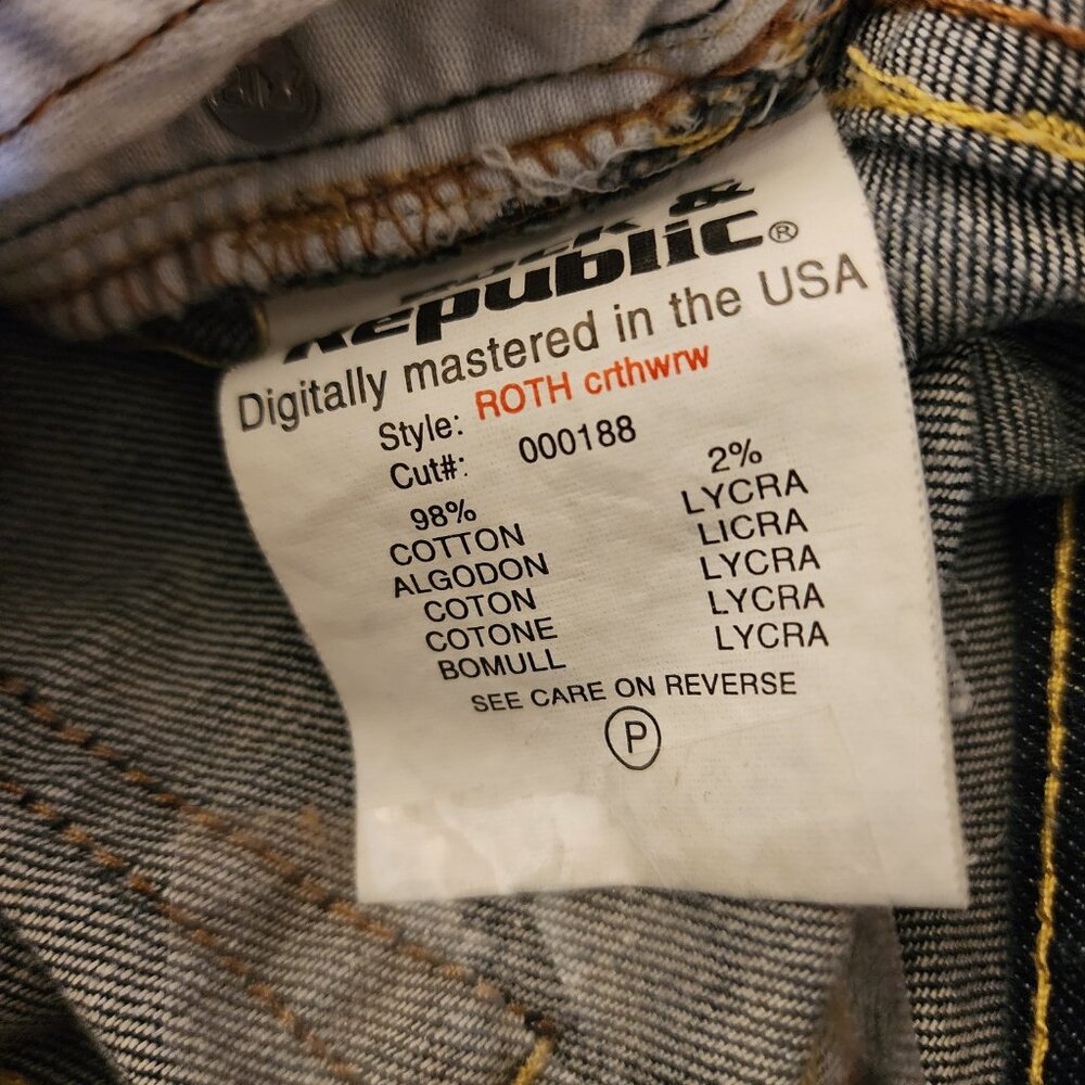 Rock & Republic Bootcut Jeans 28 Embroidered Pockets - Picture 11 of 13